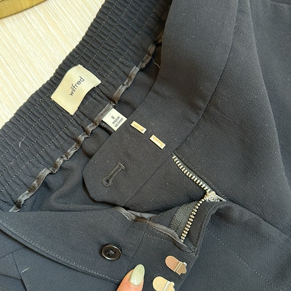 Aritzia Wilfred Wide Leg Trouser Sz 0 - Picture 3 of 8